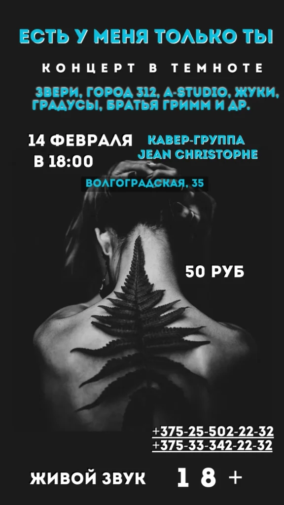 КОНЦЕРТ В ТЕМНОТЕ «Есть у меня только ты!» - Image 02 (January 20, 2026)